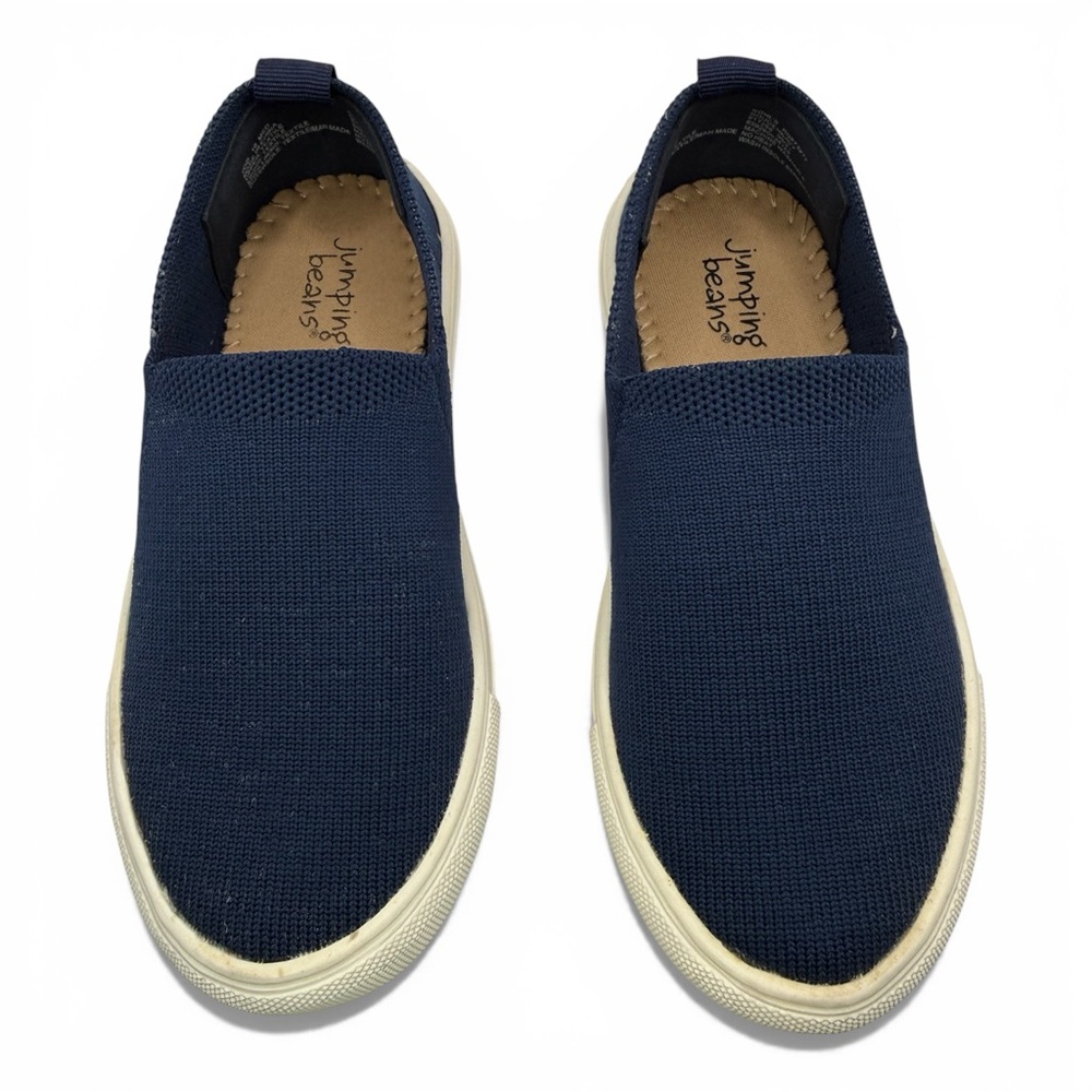 Jumping Beans Boys Navy Slip On Sneakers Size 10 Casual Comfort Shoes